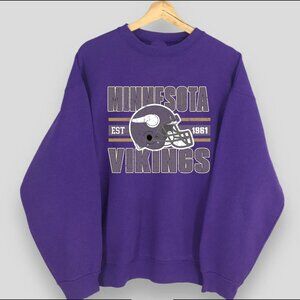 Vintage Minnesota Vikings Football Sweatshirt Minnesota Vikings Football Shirt